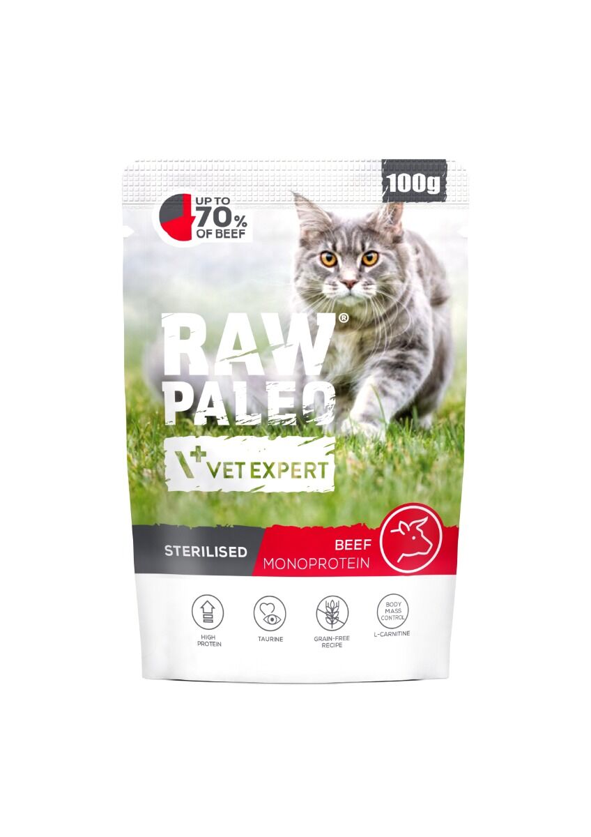 RAW PALEO KAĶU PAC STERILISED LIELLOPS 100G