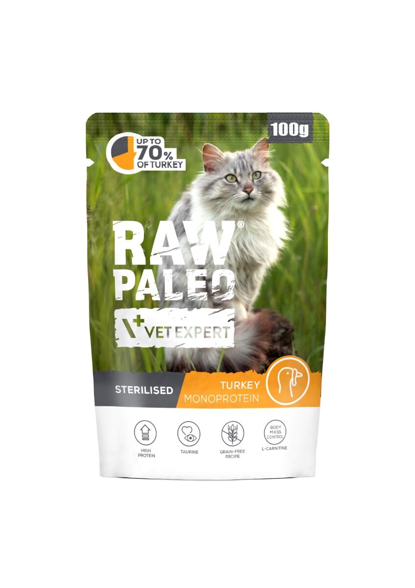 RAW PALEO KAĶU PAC STERILISED TĪTARS 100G