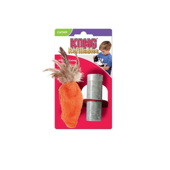 KONG KAĶU ROTAĻL REFILLABLE CARROT BURKĀNS