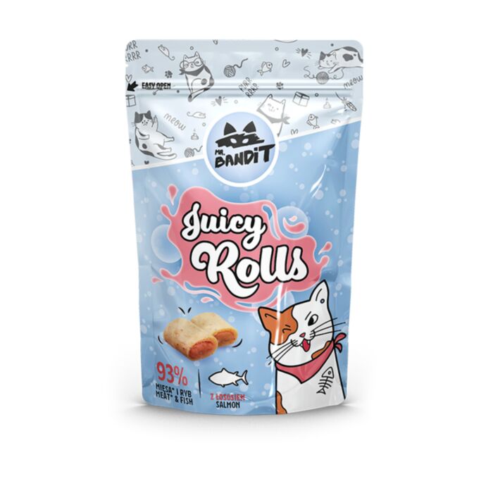 MR.BANDIT CAT JUICY ROLLS SALMON/LASIS 40G /9725