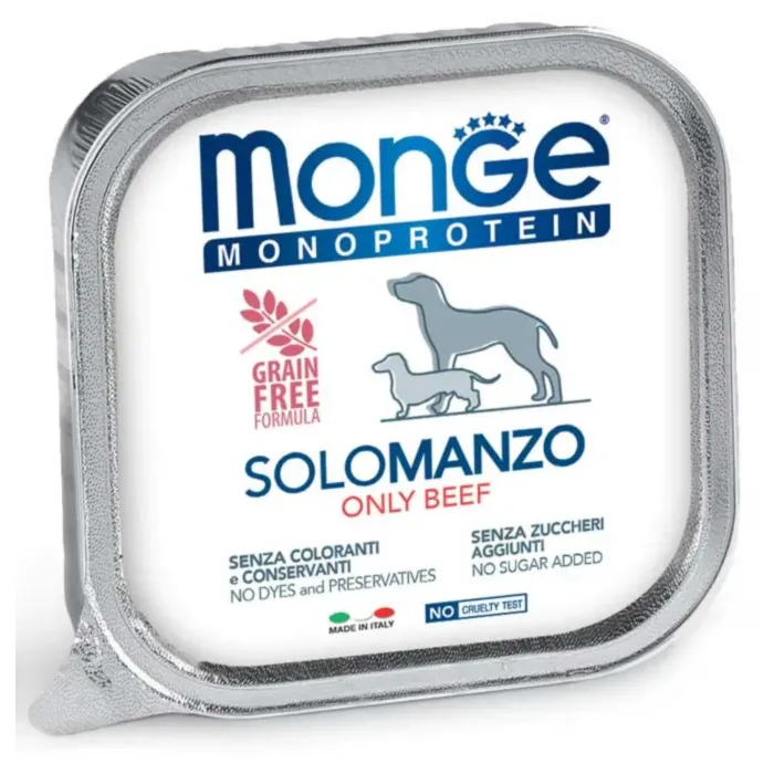 MONGE SUŅU PASTĒTE MONOPROTEINIC LIELLOPS 150G produkta attēls 1