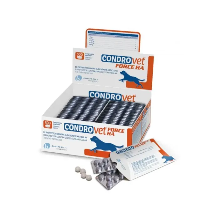BIOIBERICA CONDROVET FORCE HA N500 TABL SUŅIEM produkta attēls 1