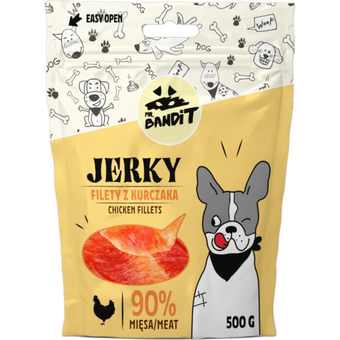 MR.BANDIT JERKY CHICKEN FILLETS/VISTAS FILEJAS 500G /4829