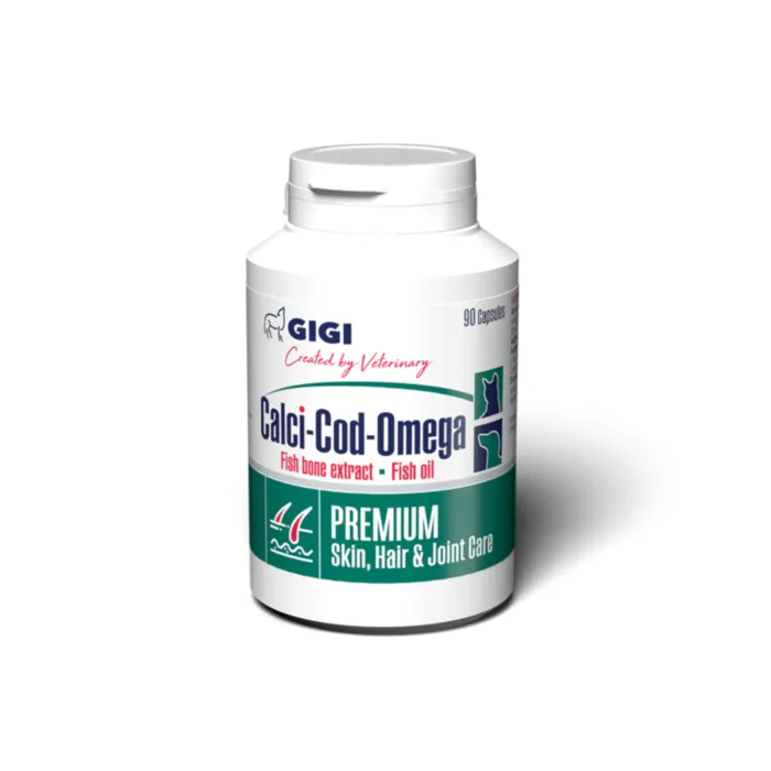 GIGI CALCI-COD-OMEGA KAPS N90 SUŅIEM/KAĶIEM produkta attēls 1
