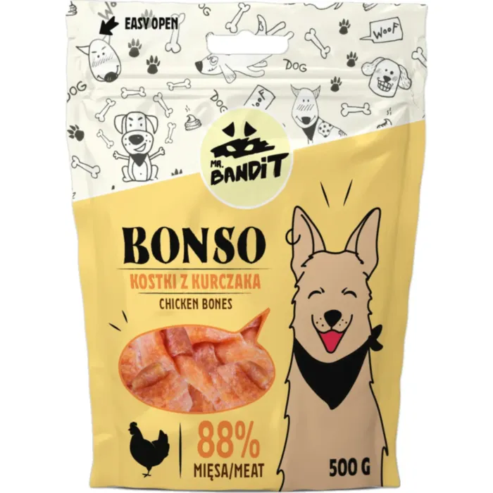 MR.BANDIT BONSO CHICKEN BONES/VISTAS KAULIŅI 500G /5031 produkta attēls 1