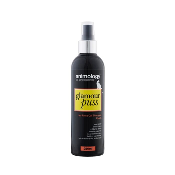 ANIMOLOGY SHAMPOO NO-RINSE GLAMOUR PUSS CAT 250ML PEACH