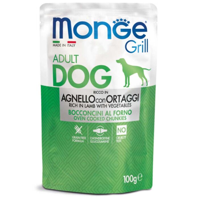 MONGE SUŅU PAC GRILL JĒRS/DĀRZEŅI 100G
