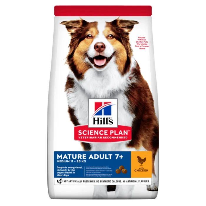 HILLS SP SUŅU SAUSĀ B MAT7+ MED VISTA 14KG /604378 produkta attēls 1