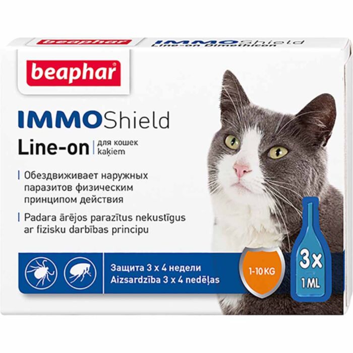 BEAPHAR IMMO SHIELD LINE-ON PILIENI KAĶIEM 1ML N3