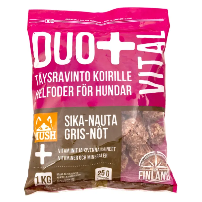 MUSH DUO+ SALD.GAĻA SUŅIEM VITAL CŪKG/LIELL 1KG /BARF produkta attēls 1